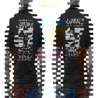I Survived 67 Days Of School Students Teachers Six Seven Men's T-shirt Back Print | Seseable FR
