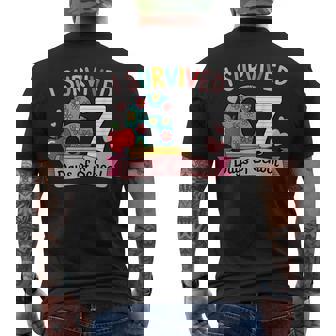 I Survived 67 Days Of School 67 Teachers Students Meme Men's Back Print T-Shirt | Mazezy