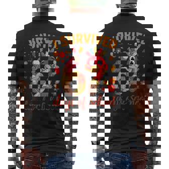 I Survived 67 Days Of School Turkey Thanksgiving Teacher Tank Top Men's Back Print T-Shirt | Mazezy