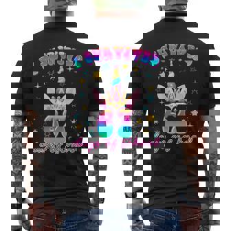 I Survived 67 Days Of School Unicorn Six Seven Meme Men's Back Print T-Shirt | Mazezy