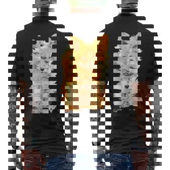 Süße Füchse Kinder Fuchs Polygon Geometrischüßer Fuchs T-Shirt mit Rückendruck - Geschenkecke