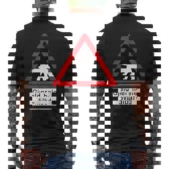 Svalbard ホッキョクグマ サイン メンズTシャツ バックプリント - Kawaiitshirt