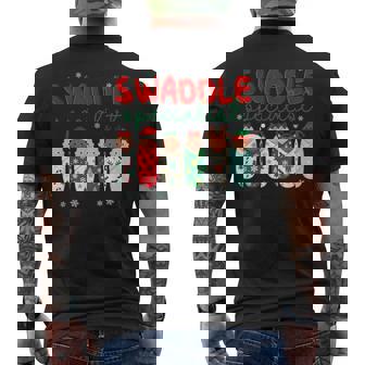 Swaddle Specialist NICU Nursing Labpr And Delivery Nurse Men's Back Print T-Shirt | Mazezy