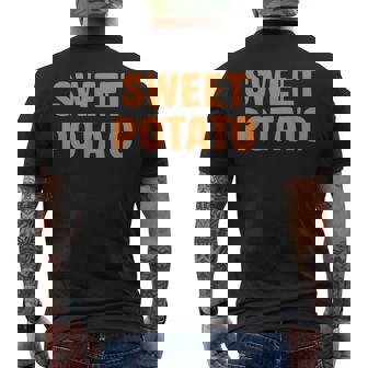 Sweet Potato Grouchy Potato Couple Matching Thanksgiving Men's T-shirt Back Print | Seseable CA