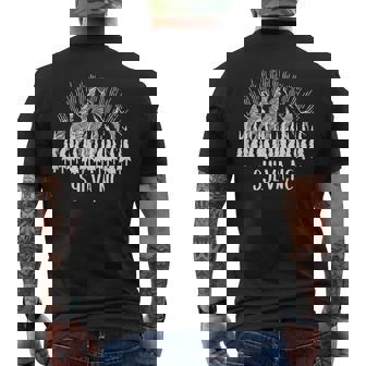 Sylva North Carolina Mountains NC Trip Souvenir Men's Back Print T-Shirt | Mazezy