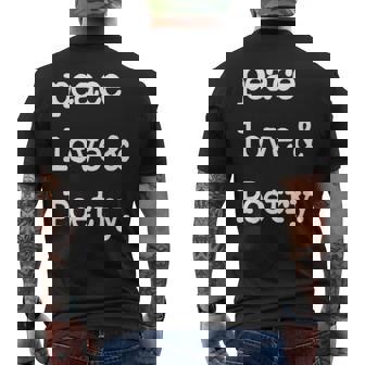 Symbole De La Paix De L'amour Et De La Poésie T-shirt imprimé au dos - Cadeauxyz