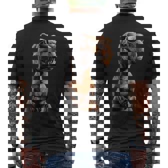 T-レックス ティラノサウルス・レックス 恐竜 恐竜大好き ディノ メンズTシャツ バックプリント - Kawaiitshirt