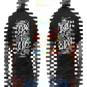 Taiwan Is Calling Asian Culture Lover Taipei Men's Back Print T-Shirt | Mazezy