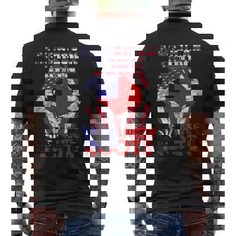 Taiwan USA American Born Taiwanese Roots America DNA Flag Men's Back Print T-Shirt | Mazezy