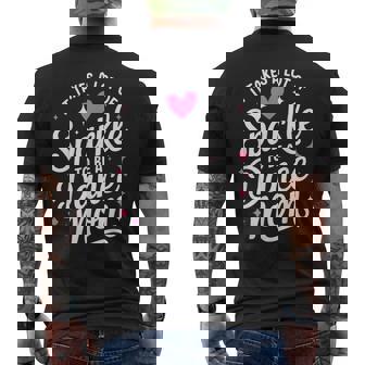 It Takes A Lot Of Sparkle To Be A Dance Mom Men's Back Print T-Shirt | Mazezy