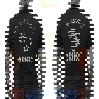 Lets Talk About Erinp おもしろエビ好き シーフードエビ メンズTシャツ バックプリント - Kawaiitshirt