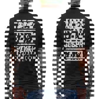 Tapicer Upholsterer Furniture Fabric Worker Tapicer Men's Back Print T-Shirt | Mazezy