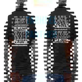 Tarheel On Saturday Panther On Sunday Fan Vintage Men's T-shirt Back Print | Seseable CA