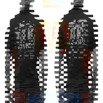 Taters Po-Ta-Toes Boil Em Mash Em Stick Em In A Stew Men's T-shirt Back Print - Thegiftio