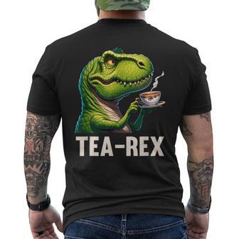 Tea Rex T-Rex Dinosaur Tea Lover Men's T-shirt Back Print - Thegiftio UK