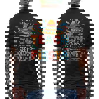 Teach Like It's A Fiesta Teachers Sombrero Cinco De Mayo Men's T-shirt Back Print | Seseable CA