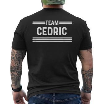 Team Cedric Nom De Famille T-shirt imprimé au dos - Cadeauxyz