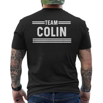Team Colin Nom De Famille T-shirt imprimé au dos - Cadeauxyz