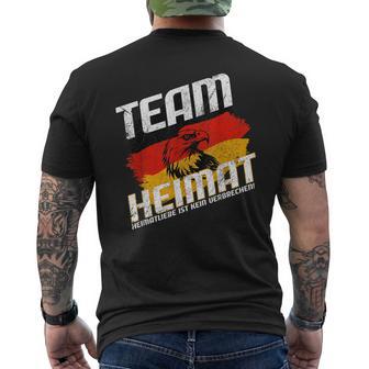 Team Heimat Heimatliebe Ist Keinerbrechen German Adler T-Shirt mit Rückendruck - Seseable