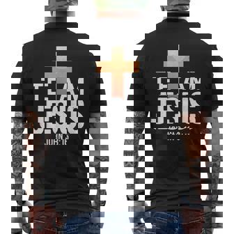 Team Jesus John 3 Men's Back Print T-Shirt | Mazezy