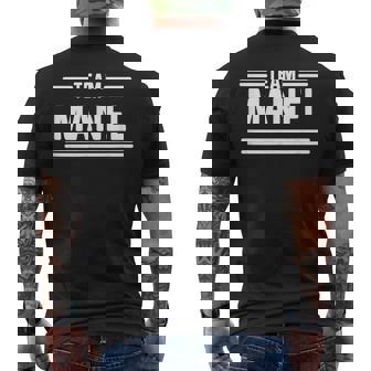 Team Manel Apellido Camiseta Hombre Estampado Espalda - Regaloses