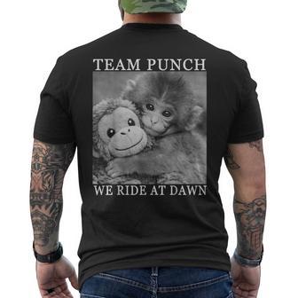 Team Punch The Monkey Men's T-shirt Back Print - Thegiftio UK