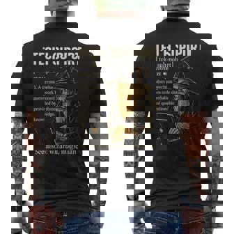 Tech Support Definition Computer Geek Programmer Men's T-shirt Back Print - Monsterry