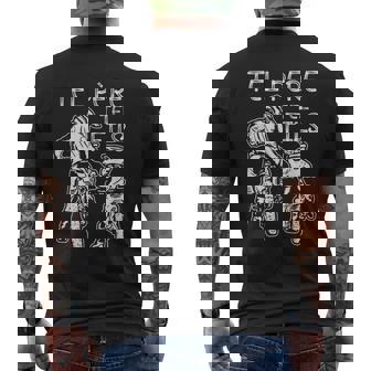 Tel Père Tel Fils Moto Crossport Motocycliste Présent T-shirt imprimé au dos - Cadeauxyz