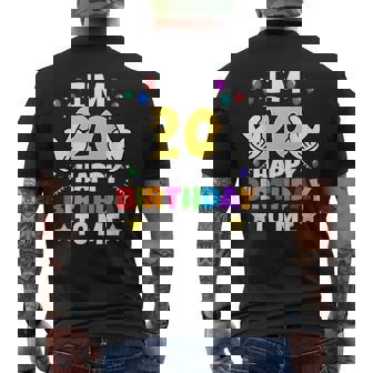 Tengo 20 Años Feliz Cumpleaños Para Mí 20 Cumpleaños Divertido Camiseta Hombre Estampado Espalda - Regaloses