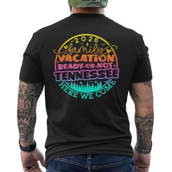 Tennessee Smoky Mountains Family Vacation Gatlinburg 2026 Men's T-shirt Back Print - Thegiftio