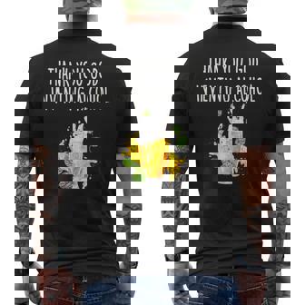 Thank You God For Inventing Alcohol Men's Back Print T-Shirt | Mazezy