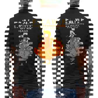 Thanksgiving Fcawf Make Thanksgiving Great Again Men's Back Print T-Shirt | Mazezy