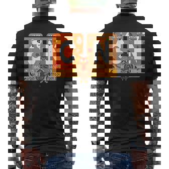 Thanksgiving Turkey Carbon Nitrogen 67 Chemistry Science Men's Back Print T-Shirt | Mazezy