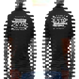 That's What I Do I Fix Stuff And I Know Things Tool Fixer Men's Back Print T-Shirt | Mazezy