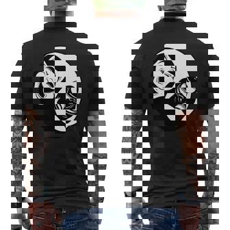 Théâtre Yin Yang Masques Comédie Et Tragédie Manche Longue T-shirt imprimé au dos - Cadeauxyz