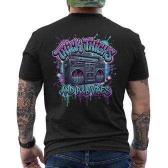 Thick Thighs R&B Vibes Men's T-shirt Back Print | Seseable CA