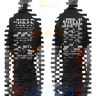 Things I Do In My Spare Time Sourdough Baker Bread Lover Men's T-shirt Back Print - Monsterry