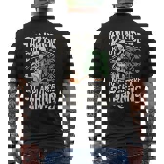 Thriving Plant Lover Gardening Monstera Botanist Florist Men's Back Print T-Shirt | Mazezy