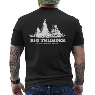 Thunder Mountain Railroad Quotes Attractions Apparel Men's T-shirt Back Print - Monsterry