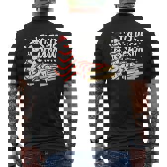 Tis The Season Christmas Tree Cakes Debbie Men's Back Print T-Shirt | Mazezy