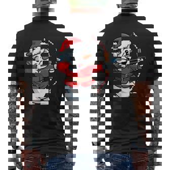 Toddler Boys Christmas Santa Snowman Archery Bow And Arrow Men's Back Print T-Shirt | Mazezy