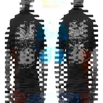 Together We Fight We Win Boxing Gloves Diabetes Awareness Men's Back Print T-Shirt | Mazezy