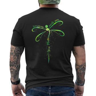 Tomorrow Needs You Mental Health Awareness You Matter Men's T-shirt Back Print - Thegiftio UK