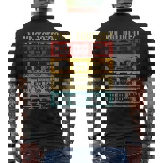 Who Tooted Train Lovers Locomotive Railroad Conductor Men's T-shirt Back Print - Thegiftio