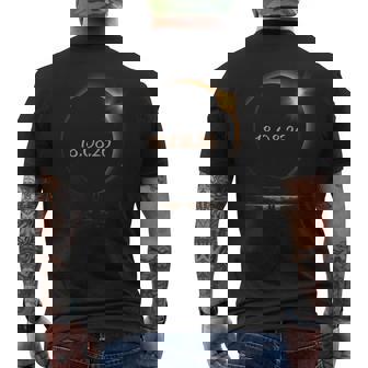 Total Solar Eclipse 18th August 2026 Astronomy Lovers Men's Back Print T-Shirt | Mazezy