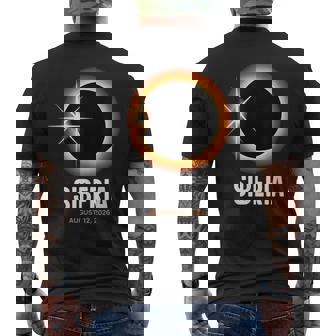 Totality Solar Eclipse Total Solar Eclipse Siberia 081226 Men's Back Print T-Shirt | Mazezy
