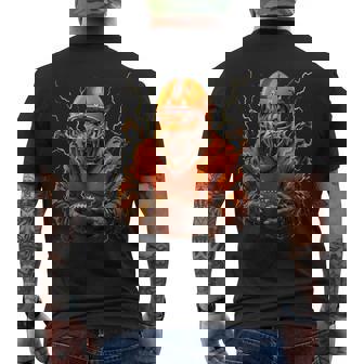 Touchdown American Football Game Day Thanksgiving Tiger Cool Men's T-shirt Back Print | Seseable CA