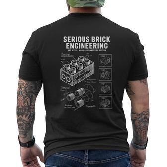 Toy Building Brick Patent Blocks Building Master Builder Men's T-shirt Back Print - Thegiftio