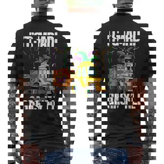 Tractor Lovers It's Mardi Gras Y'All Men's Back Print T-Shirt | Mazezy
