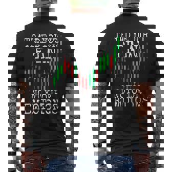 Trade Your Plan Not Your Emotions トレーディング投資家トレーダー株式証券取引所 メンズTシャツ バックプリント - Kawaiitshirt